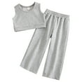 thumbnail image 3 of toraway Girls Outfits Size 14-16 Dressy Summer Children's Clothes 2023 New Girls Fashion Casual Sleeveless Vest Solid Color Suit Wind Two Piece Set 4-5 Years, 3 of 6