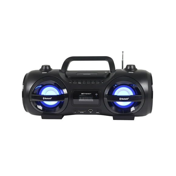 Reproductor de CD portátil Boombox Emerson EPB-3005, casete Bluetooth