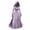 Purple, variant on Oksale Womens Medieval Hooded Corset Dresses Renaissance Lace Up Dress with Hood Vintage Floor Length Dresses Square Neck Dress for Party Elegant Dresses Red L