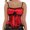 Red, variant on Corset Top Women Padded Push up Bridal Bustier Black XL