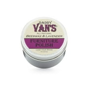 Daddy Van's All Natural Beeswax & Lavender Furniture Polish. Chemical-free, Non-Toxic, Zero VOC Wood Wax Nourishes, Conditions & Protects. Imparts a Beautiful Healthy Glow.