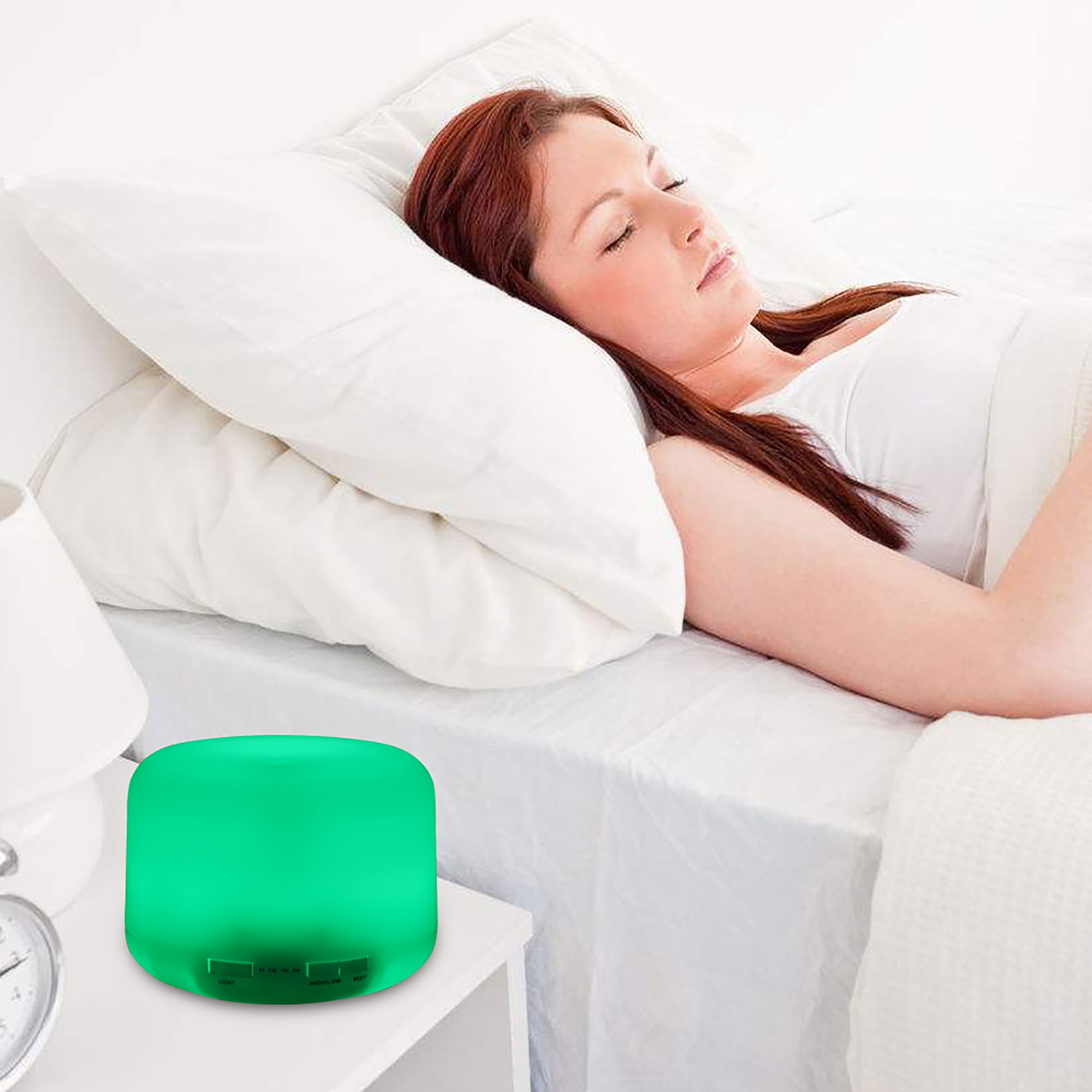 O2389YK 110V 500ML Color Cycling Aroma Diffuser with Black Controller US Plug