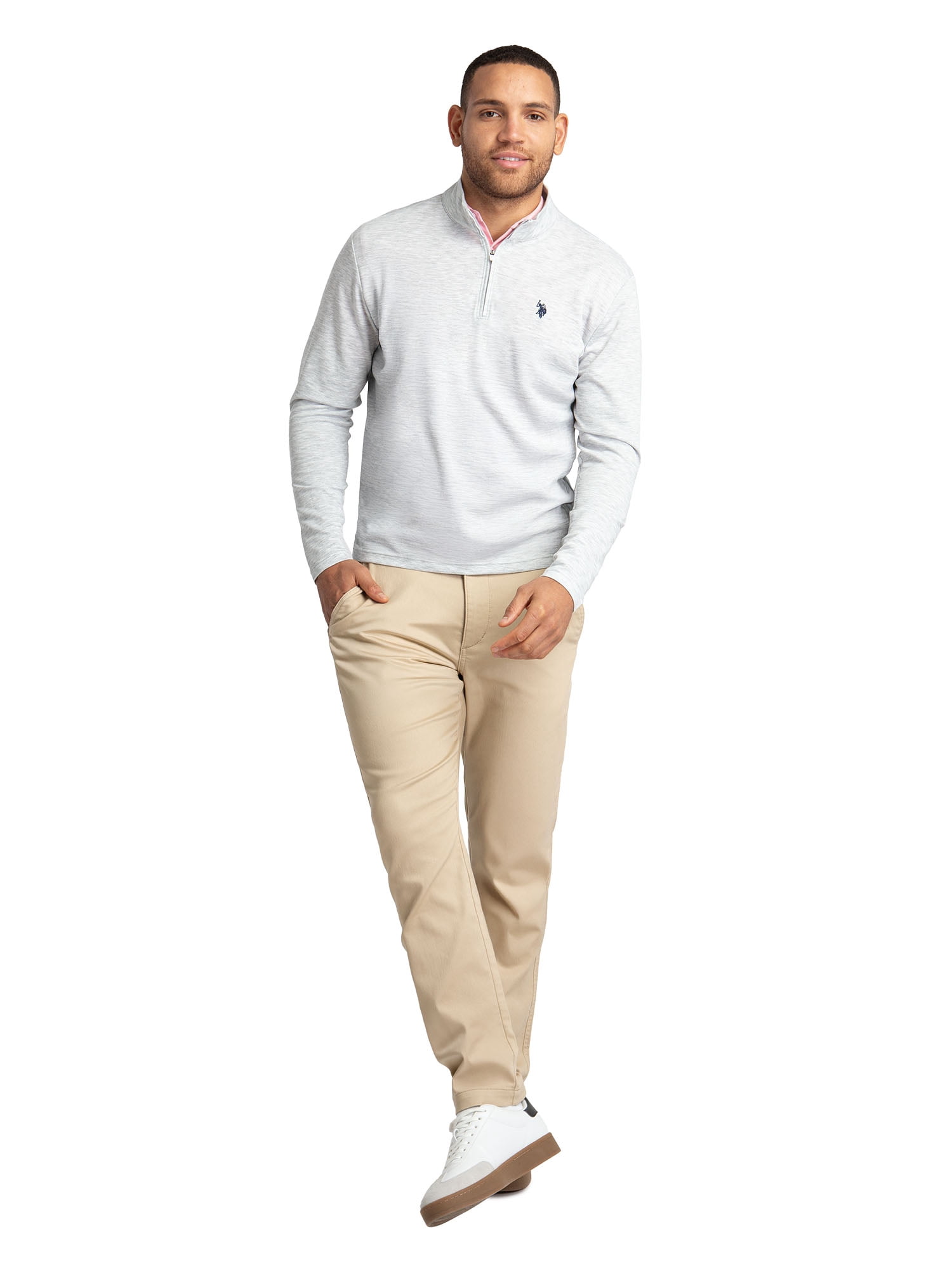 U.S. Polo Assn. Men's Luxe Quarter Zip Pullover