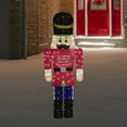 thumbnail image 2 of Northlight Lighted Toy Soldier Outdoor Christmas Decoration - 72" - Warm White, 2 of 6
