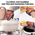 thumbnail image 7 of Non-Slip Mini Oven Mitts With Duck Beak Design Are Easy To Take Off And Wear And Easy To Hang For Oven Pot Tripod Barbecue Casserole Red Tie Dye Background Rainbow Colors (5) 2pcs, 7 of 7