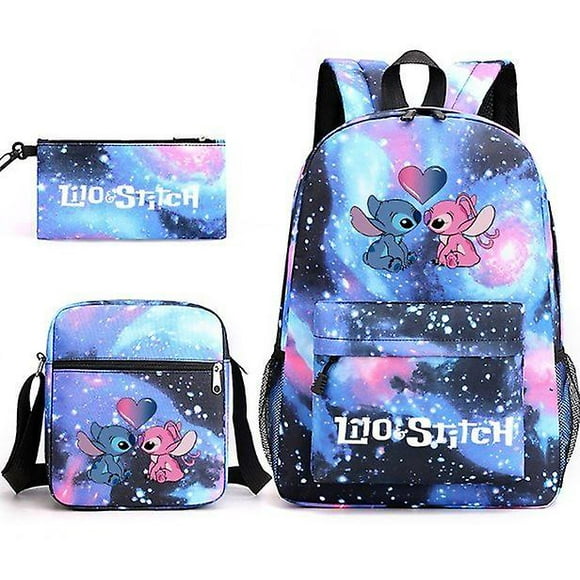 Lilo & Stitch Backpack Three-piece Set School Bag