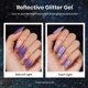 thumbnail image 3 of Kit de esmaltes de uñas Beetles Reflective Glitter, 6 colores, 7,5 ml, 3 of 9