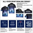thumbnail image 6 of Custom Bowling Jersey for Men & Women - Style Shirts for Team (Blue, 4XL), 6 of 7