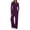 *3-Purple, variant on Women's Slimming Long Sleeve 2 Piece Sets,Womens Warm Crewneck Fall Outfits,Wide Leg Drawstring Tracksuit For Ladies,Purple,Size XL