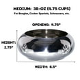 thumbnail image 2 of Unspill-a-Bowl® 18/8 Stainless Steel Double Dog Bowl & Wrought Iron Stand - Medium, 2 of 4