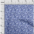 thumbnail image 2 of oneOone Polyester Lycra Medium Blue Fabric Abstract Craft Projects Decor Fabric Printed By The Yard 56 Inch Wide, 2 of 4
