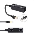 thumbnail image 3 of Extensor de conector divisor de cable Ethernet RJ45 de 1 a 2 puertos para Cat 8/Cat7 Hugtrwg  Nuevos Originales, 3 of 6
