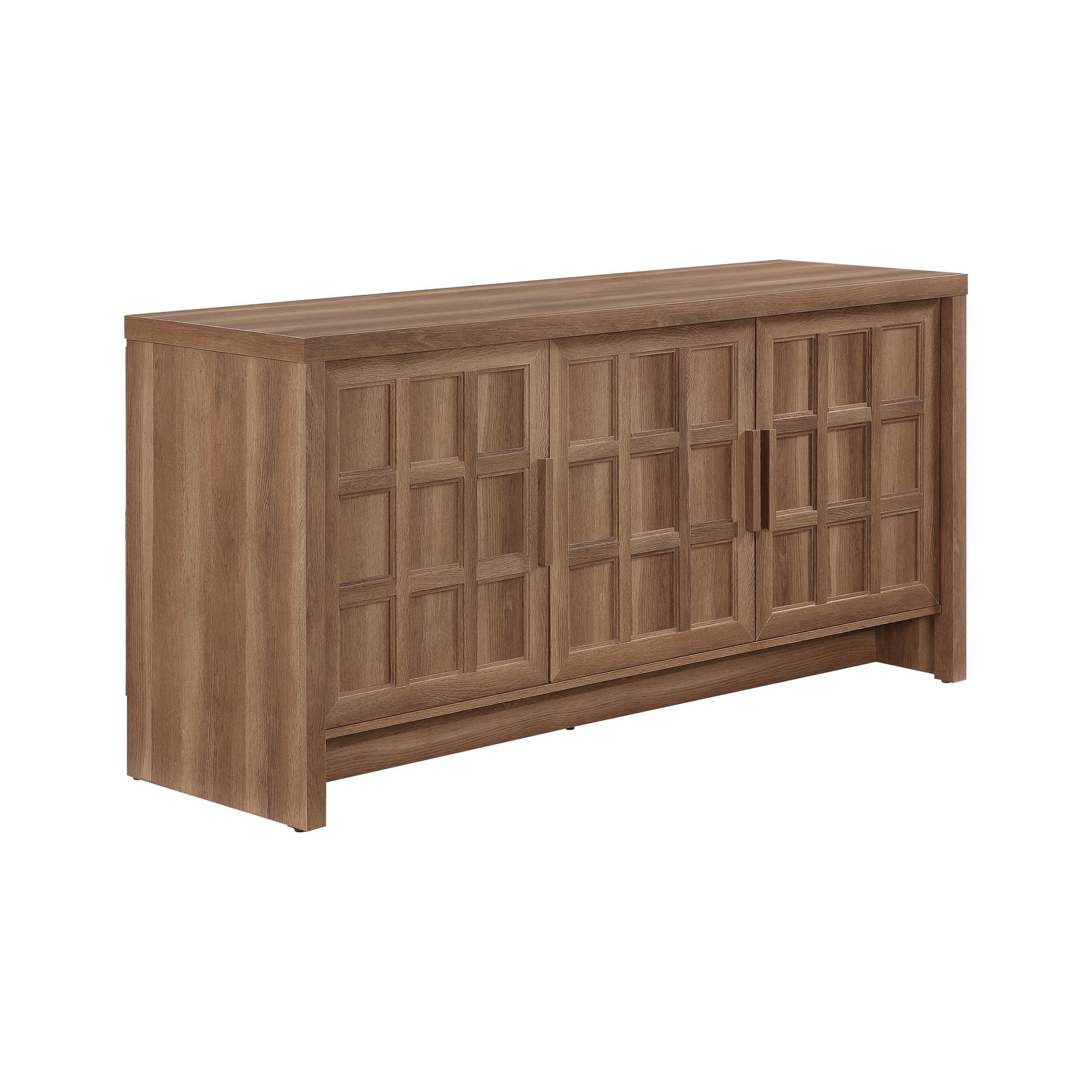 Better Homes & Gardens Mason TV Stand for TVs up to 75", Brown Oak Finish