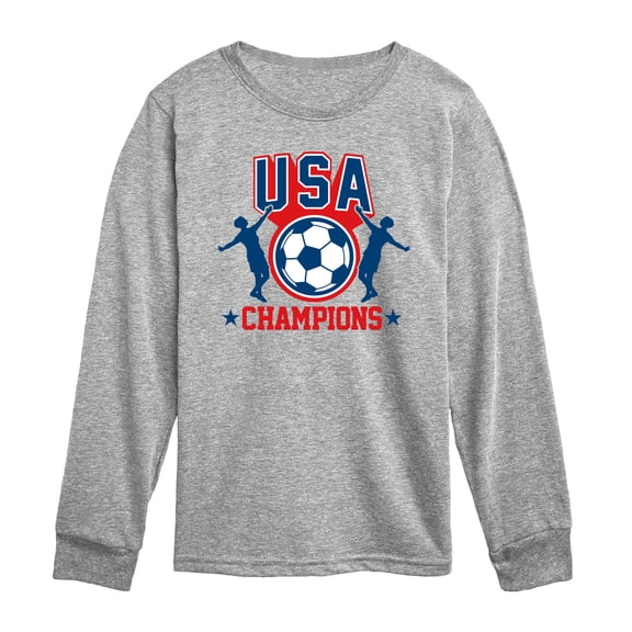 Instant Message - USA Soccer Champions Toddler Long Sleeve Graphic T-Shirt