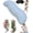 Blue-B, variant on Body Pillow for Side Sleeper, Ergonomic Curve Full Body Support Pillow for Adults Back & Hip Pain Relief, Cooling Cuddle Dual-Zone Memory Foam Long Pillow for Sleeping