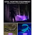 thumbnail image 4 of WOLFWAY Black Light 60W, Flashlights High Lumen, USB C Rechargeable, 2 Modes Powerful Lights for Pet Urine Detection, Resin Curing, Minerals, Blood Tracking, AC Leak, 4 of 8