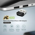thumbnail image 4 of Edimax Wi-Fi 5 Nano Adapter for PC, 802.11ac AC600 Dual-Band (2.4Ghz / 5Ghz) USB Nano Dongle, Windows, Mac OS, Linux, EW-7811ULC, 4 of 6