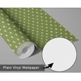 thumbnail image 6 of S4Sassy Modern Minimal Dot Wallpaper - Green Wall Covering, 25" x 120" Self-Adhesive Textured Vinyl Wall Paper, Decorative Wallwrap, Easy DIY Walls Covering For Bedroom, Cabinets, Living Spaces, 6 of 9