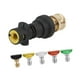 thumbnail image 5 of Conector adaptador para hidrolavadora, herramienta de limpieza, repuesto para riego de jardín y césped. Juego de 5 boquillas, 5 of 9