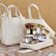 thumbnail image 2 of Shell Shaped Makeup Bag Portable Makeup Storage Pouch with Handle for Hand Cream Body Lotion, 2 of 5