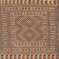 thumbnail image 1 of Ahgly Company Machine Washable Indoor Square Traditional Sandy Brown Area Rugs, 4' Square, 1 of 7