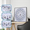 thumbnail image 2 of 5d Special Diamond-shaped Embroidery Wall Clock Diy Painting Diamond Cross Stitc, 2 of 5