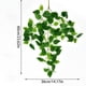 thumbnail image 3 of Decorar Planta artificial verde para colgar en la pared con 84 hojas,de plástico,para decoración de interiores en el hogar y la oficina (1 pieza). Rkxzt, 3 of 9