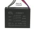 thumbnail image 5 of Uxcell 4.5/6/6uF 350V AC 5 Wires CBB61 Ceiling Fan Capacitors 2 Pack, 5 of 7