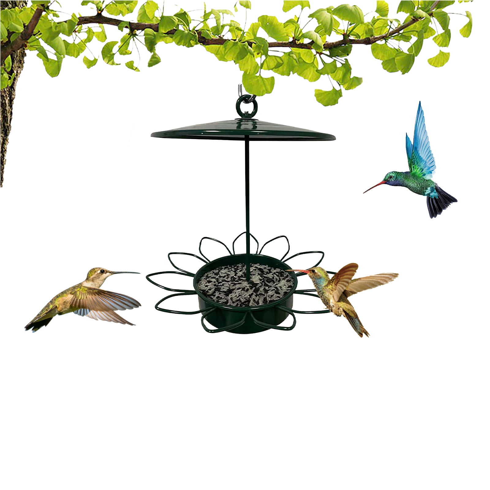 EUDIDV Suet Bird Feeder Metal Bird Feeder Outdoor Hanging Feeder Leaking Holes Garden Decorat Hanging Feeder Avian Feast Station