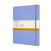 Moleskine Classic Notebook, Hard Cover, XL (7.5" x 9.75"), Ruled, Hydrangea Blue