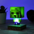 thumbnail image 3 of Lámpara Paladone Minecraft Zombie - Lámpara nocturna portátil (8 cm), 3 of 5
