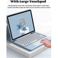 thumbnail image 2 of iPad Air5/Air4 Case with Keyboard, Trackpad Detachable Keyboard with Pencil Holder -Wireless Bluetooth Touchpad Keyboard Cover for Generation,Yellow, 2 of 4