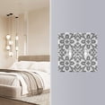 thumbnail image 5 of Dailycode Light Switch Plate Covers 2 Gang Wall Plate Plastics Outlet Covers for Kitchen Home Office Decor Gray Line Geometric, 5 of 8