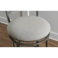 thumbnail image 4 of Franklin Swivel Counter Stool, Pewter, 4 of 17