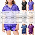 thumbnail image 4 of Cdudpw Halloween Pajamas Toddler Girl Print Halloween Pajama Set Short Sleeve Button Down Shirt Fall 2 Piece Outfits(A017-Grey), 4 of 5
