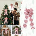ZAROYEAX Christmas Bow Outdoor Decorations 43cm Large Christmas Tree