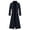 a-Navy342101, variant on Men's Coat Gothic Steampunk Long Trench Coat Solid Color Long Sleeve Stand Collar Jacket With Metal Buttons For Casual Daily Wear Versatile Outerwear