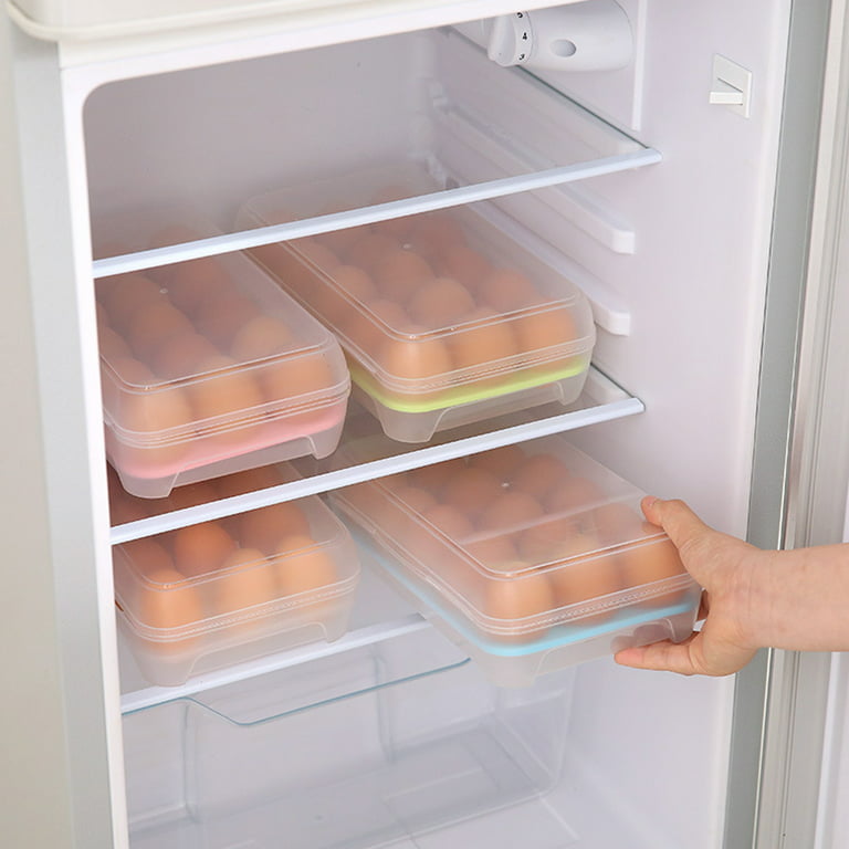 Portable 12/18 Grid Egg Storage Box Refrigerator Storage Organizer Kitchen Egg  Holder Tray Fridge Food Eggs Box Kitchen Gadget