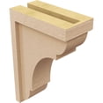 thumbnail image 5 of 4"W x 8"D x 12"H Classic Bryant Rough Cedar Woodgrain TimberThane Corbel, Primed Tan, 5 of 6
