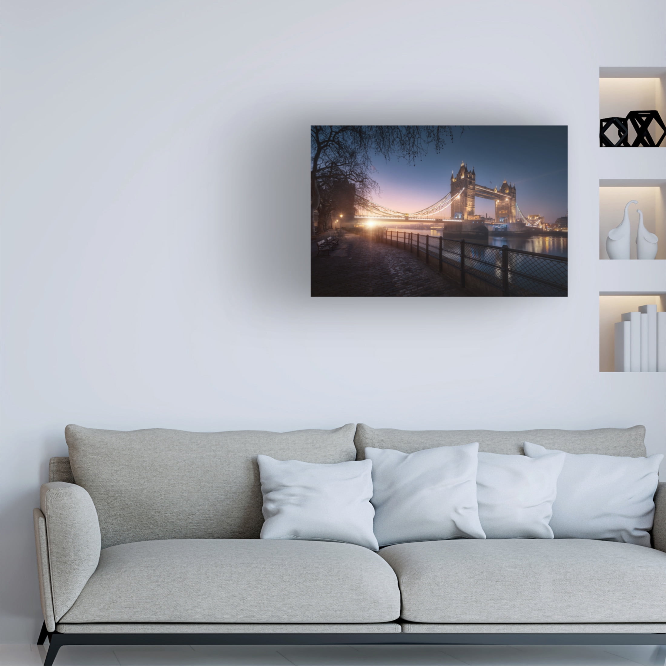 Canvas Wall Art - Juan Pablo De 'Una De Gambas' Wall Art for Living Room, Bedroom, or Office D?cor by Trademark Fine Art - 24 x 16 Inches