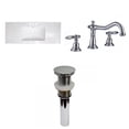 thumbnail image 1 of American Imaginations 48.75-in. W 3H8-in. Ceramic Top Set In White Color - Drain Incl. AI-33197, 1 of 8
