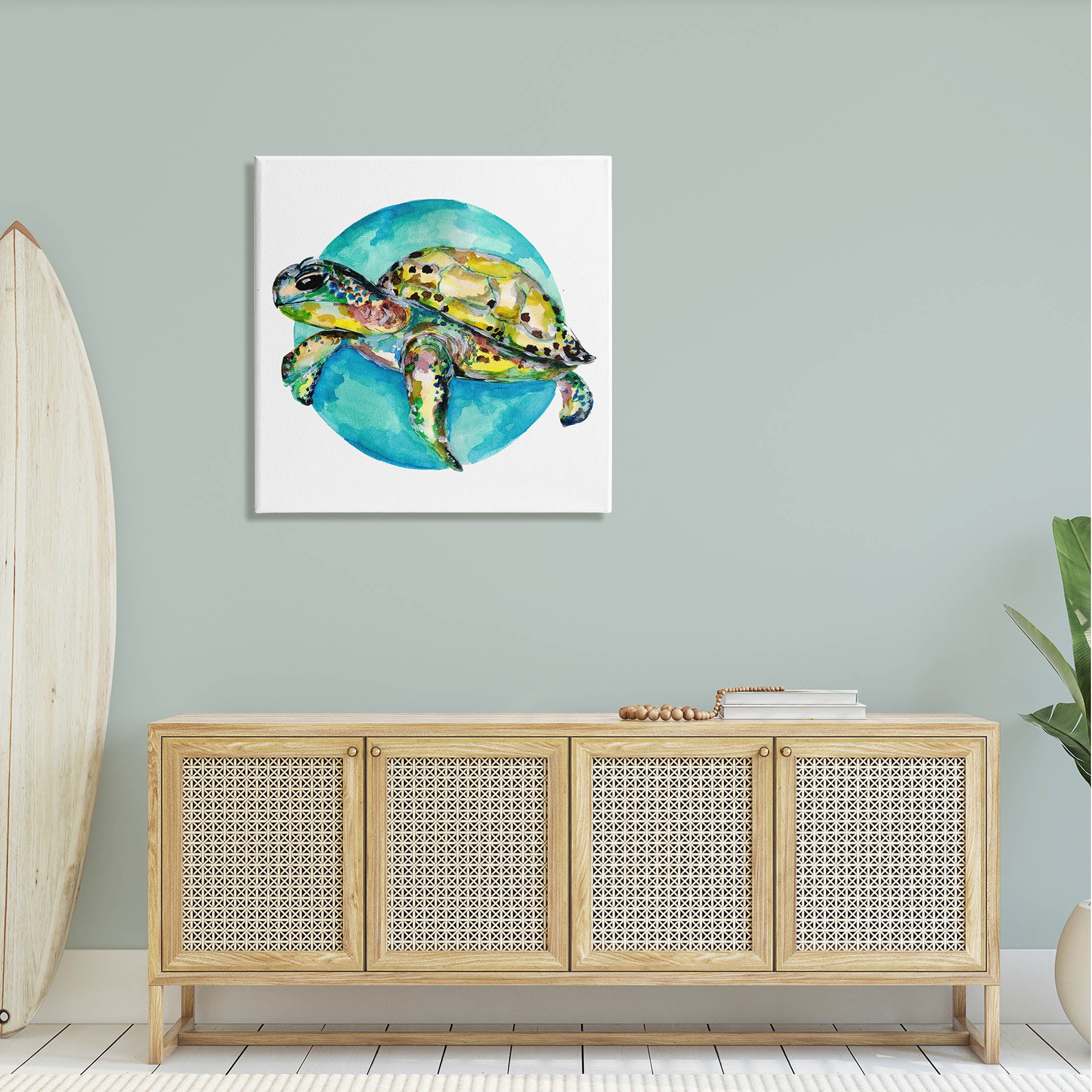 Marine Wildlife Sea Turtle Animals & Insects Graphic Art Gallery Wrapped Canvas Print Wall Art