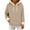 01 Khaki, variant on Furry Fur Trim Hoodies for Women Long Sleeve Loose Sweatshirts Pullover Casual Hooded Tunic Tops with Pocket
