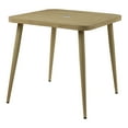 thumbnail image 2 of Darver Aluminum Patio Dining Table with Umbrella Hole, Natural Tone, 2 of 10