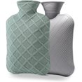 thumbnail image 3 of LZCKDPX Hot Water Bottle with Cover,Hot Water Bag for Pain Relief 2Liter,Heating Pad,Hand Warmer,Warming Bed.Classic.BPA Free,Close-Match(Green), 3 of 6