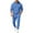 #+001Light Blue, variant on Hogleaql Sweatsuits for Men 2 Piece Solid Color Casual Hoodie Jogging Sport Pants Set Fleece Fall Winter Suits with Pockets White S