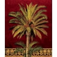 thumbnail image 2 of Jimenez, Rodolfo 26x31 Gold Ornate Wood Framed with Double Matting Museum Art Print Titled - Canary Palm, 2 of 4