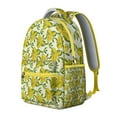 thumbnail image 2 of Lemon Themed Campus Backpack - Durable & Spacious Bookbag for High School & University, Trendy Citrus Print Backpack, Perfect Gift, 2 of 6