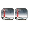 thumbnail image 7 of Haiem 3d Lighthouse In The Surf Windshield Sun Shade: Universal Foldable 2-Piece Car Front Window Sunshade - Blocks Uv Rays, And Reduces Heat,Essential Car Accessory Small, 7 of 7