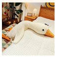 thumbnail image 4 of Peluche gigante de ganso blanco de 190 cm de largo, realista, con alas grandes, para masajes y abrazos, para novio y niña, 4 of 5